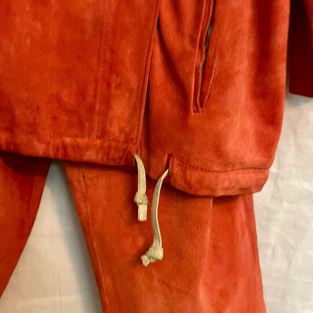 A Tonie Design Margareta Westburg Archival Orange/Red/Multi Suede Suit - Picture 12 of 12